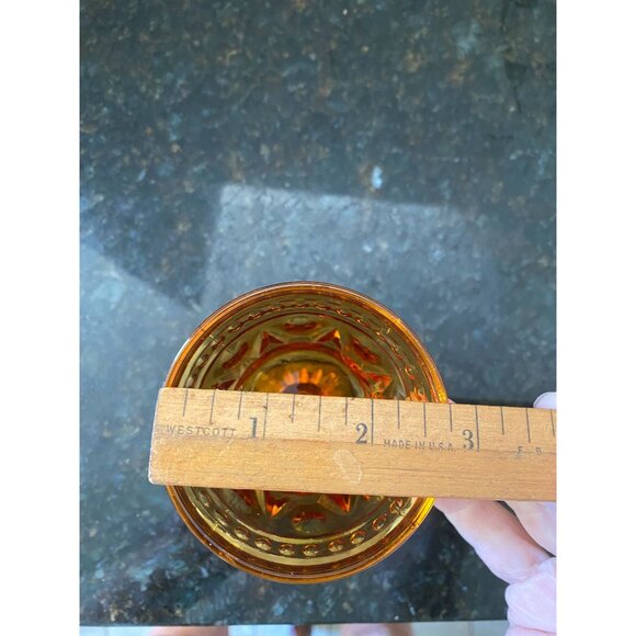 Indiana Glass Company 4" Amber Glassware (Qty. 4) - Picture 5 of 6